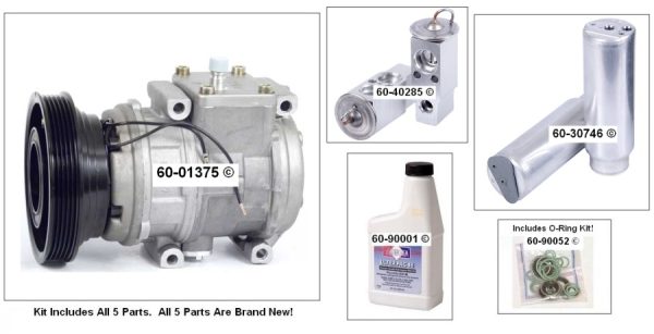 1987 - 2001 New Toyota Camry Celica Solara AC Compressor KIT 883203209084